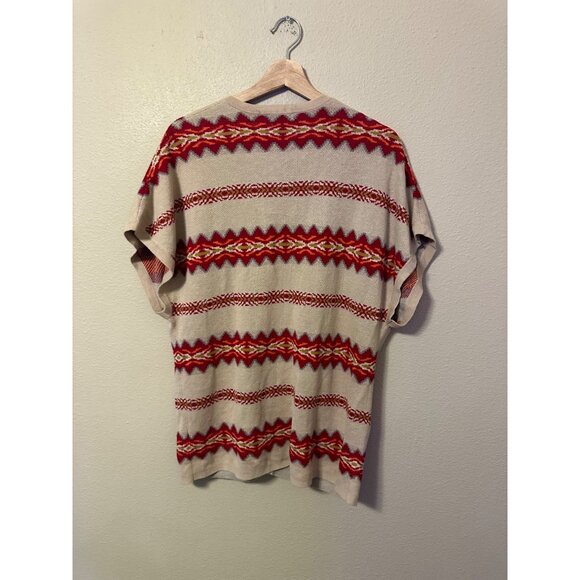 Pendleton Linen/Cotton Short Sleeved Aztec Winter Cardigan - Picture 9 of 9